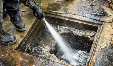 Hidrojateamento de esgoto